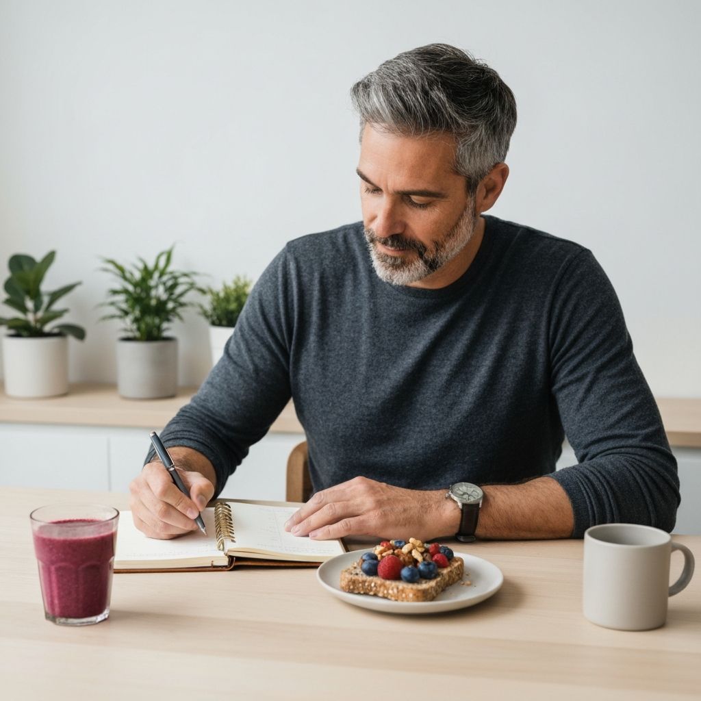 Tägliche Männer-Ernährungsroutine